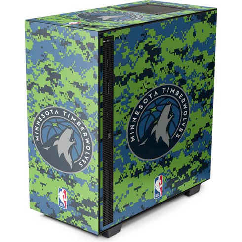 NBA Minnesota Timberwolves Digi Camo NZXT H510 Compact ATX Mid-Tower Case Skin