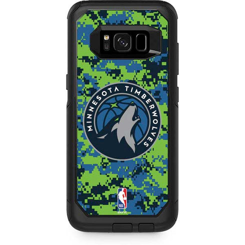 NBA Minnesota Timberwolves Digi Camo Otterbox Commuter Galaxy Skin