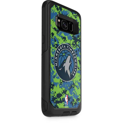 NBA Minnesota Timberwolves Digi Camo Otterbox Commuter Galaxy Skin