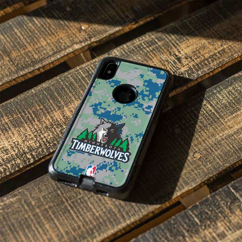 NBA Minnesota Timberwolves Digi Camo Otterbox Commuter iPhone Skin