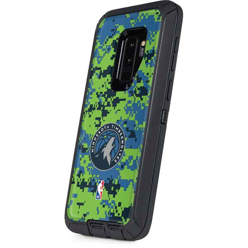 NBA Minnesota Timberwolves Digi Camo Otterbox Defender Galaxy Skin
