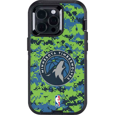 NBA Minnesota Timberwolves Digi Camo Otterbox Defender iPhone Skin