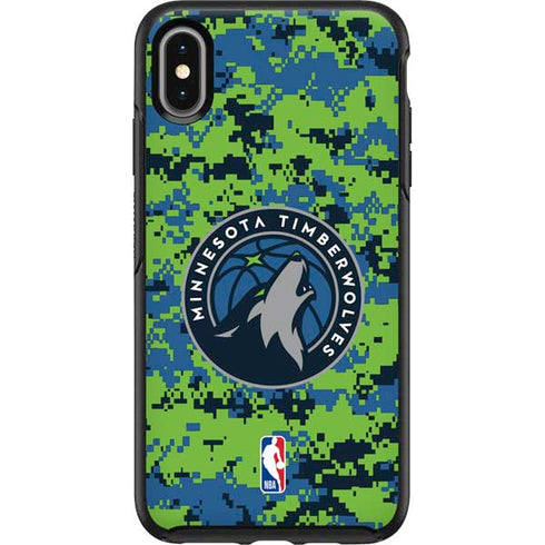 NBA Minnesota Timberwolves Digi Camo Otterbox Symmetry iPhone Skin