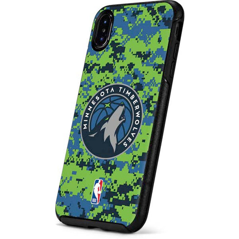 NBA Minnesota Timberwolves Digi Camo Otterbox Symmetry iPhone Skin