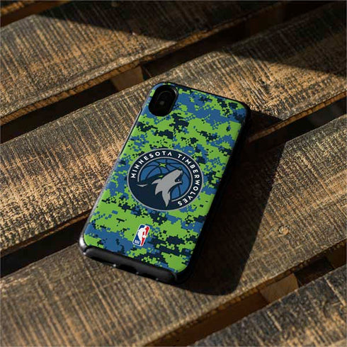 NBA Minnesota Timberwolves Digi Camo Otterbox Symmetry iPhone Skin