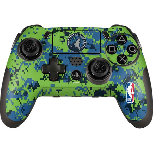 NBA Minnesota Timberwolves Digi Camo PlayStation Scuf Vantage 2 Controller Skin