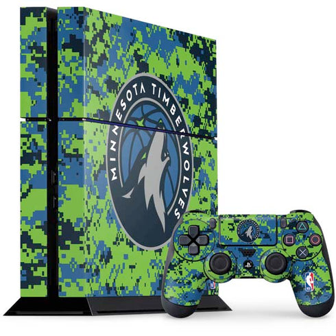 NBA Minnesota Timberwolves Digi Camo PlayStation PS4 Skins