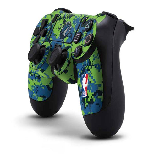 NBA Minnesota Timberwolves Digi Camo PS4 Controller Skin