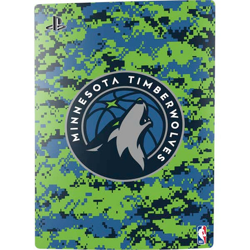 NBA Minnesota Timberwolves Digi Camo PS5 Digital Edition Bundle Skin