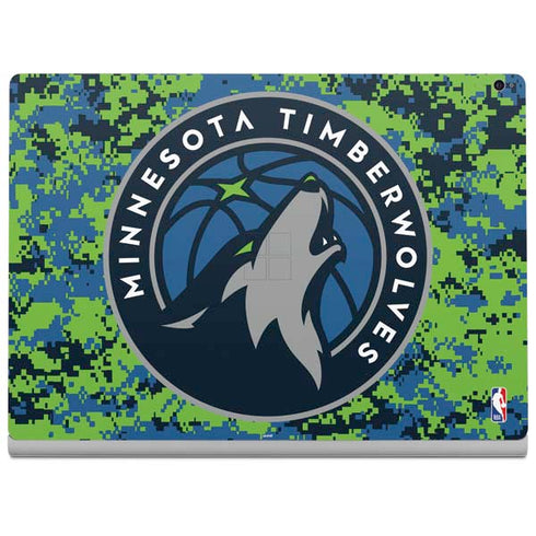 NBA Minnesota Timberwolves Digi Camo Surface Book 2 15in Skin