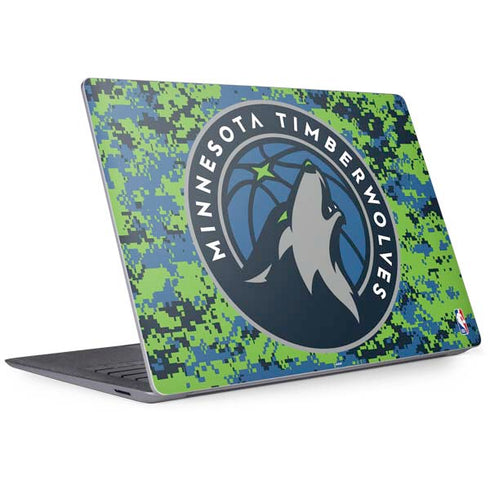 NBA Minnesota Timberwolves Digi Camo Surface Laptop 3 13.5in Skin