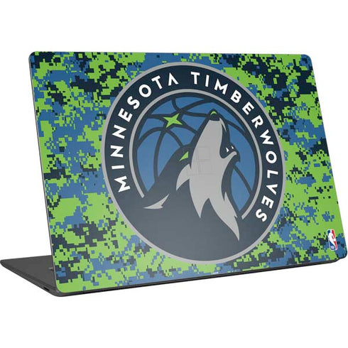 NBA Minnesota Timberwolves Digi Camo Surface Laptop 4 15in Skin