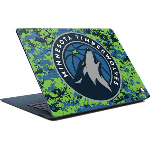NBA Minnesota Timberwolves Digi Camo Surface Laptop Skin