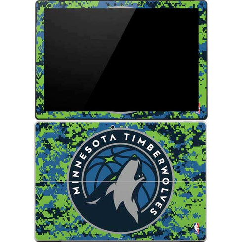 NBA Minnesota Timberwolves Digi Camo Surface Pro 4 Skin