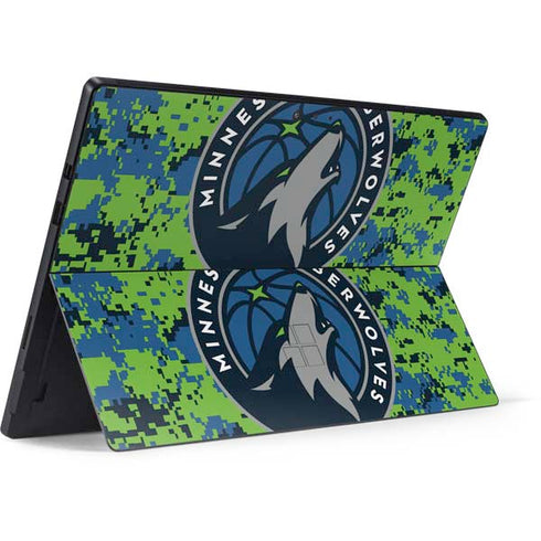 NBA Minnesota Timberwolves Digi Camo Surface Pro 6 Skin