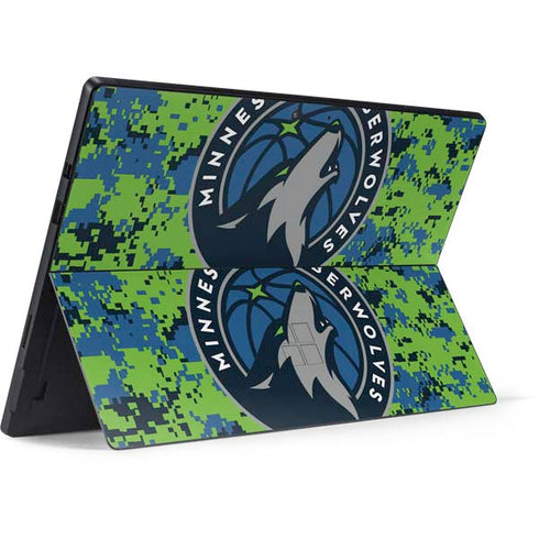 NBA Minnesota Timberwolves Digi Camo Surface Pro 7 Skin