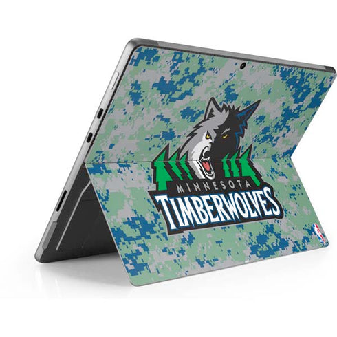 NBA Minnesota Timberwolves Digi Camo Surface Pro 9 Skin