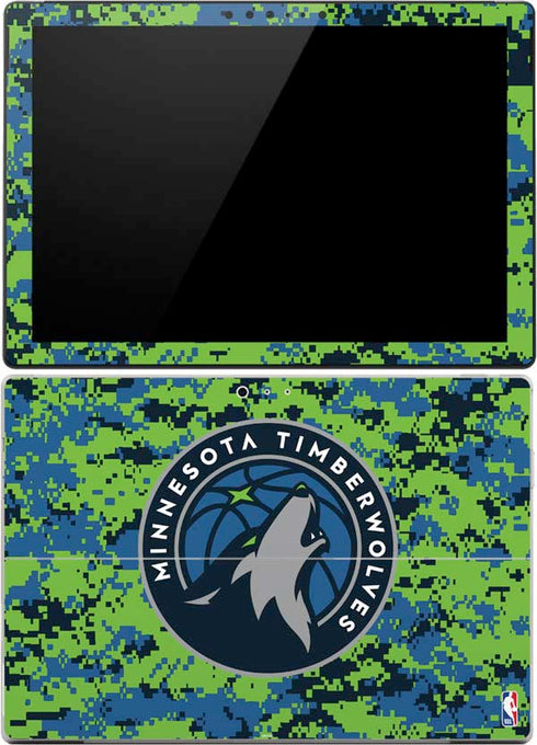 NBA Minnesota Timberwolves Digi Camo Surface Pro (2017) Skin