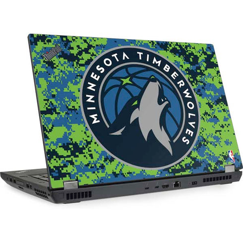 NBA Minnesota Timberwolves Digi Camo Lenovo ThinkPad Skin