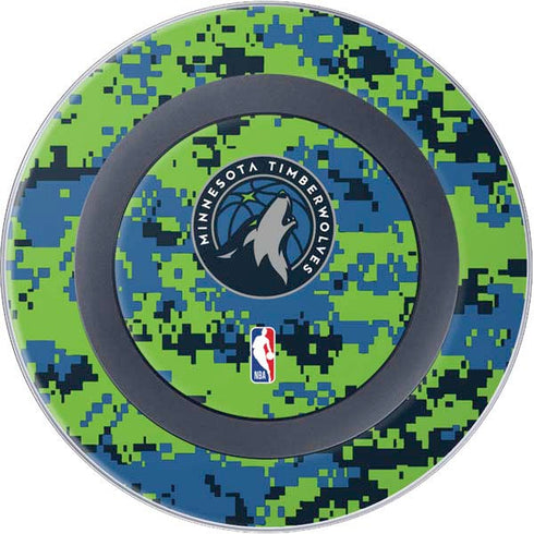 NBA Minnesota Timberwolves Digi Camo Wireless Charger Skin