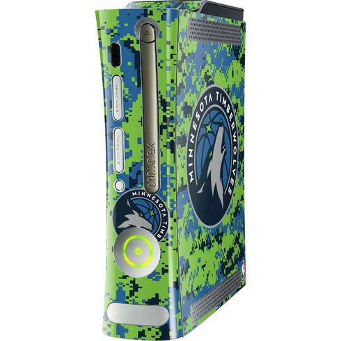 NBA Minnesota Timberwolves Digi Camo Xbox 360 (Includes HDD) Skin