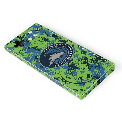 NBA Minnesota Timberwolves Digi Camo Xbox Adaptive Controller Skin