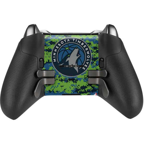 NBA Minnesota Timberwolves Digi Camo Xbox Elite Wireless Controller Series 2 Skin