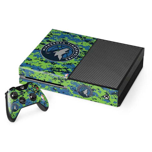 NBA Minnesota Timberwolves Digi Camo Xbox One Skins