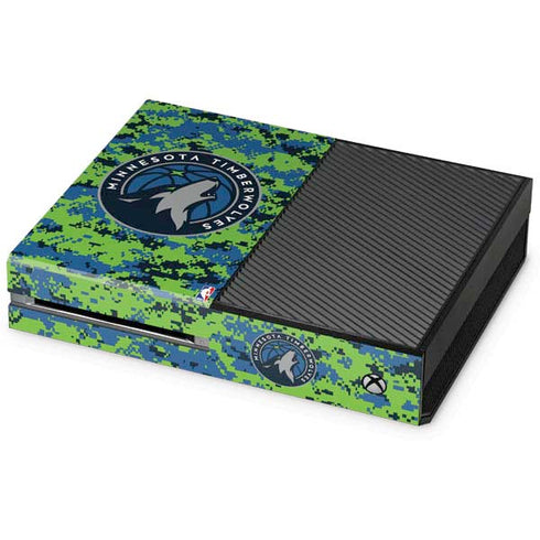 NBA Minnesota Timberwolves Digi Camo Xbox One Console Skin