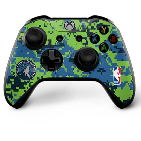NBA Minnesota Timberwolves Digi Camo Xbox One X Bundle Skin