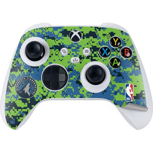 NBA Minnesota Timberwolves Digi Camo Xbox Series S Bundle Skin