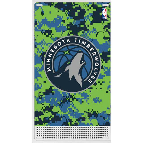 NBA Minnesota Timberwolves Digi Camo Xbox Series S Console Skin