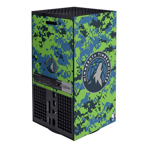 NBA Minnesota Timberwolves Digi Camo Xbox Series X Bundle Skin