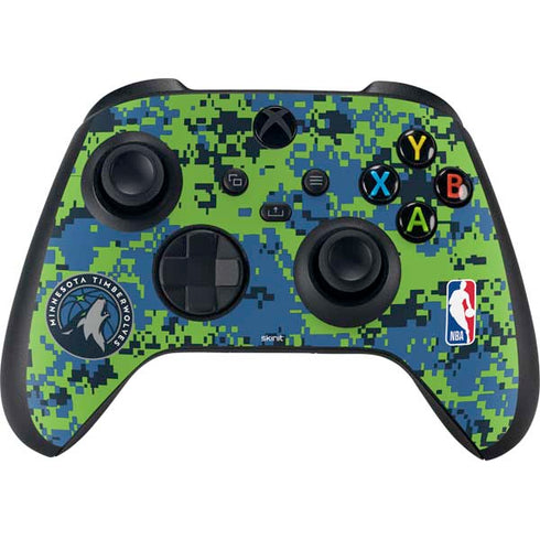 NBA Minnesota Timberwolves Digi Camo Xbox Series X Bundle Skin