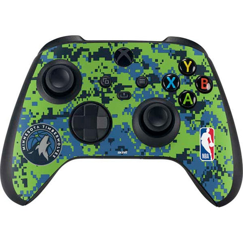 NBA Minnesota Timberwolves Digi Camo XBox Series X Digital Edition Bundle Skin