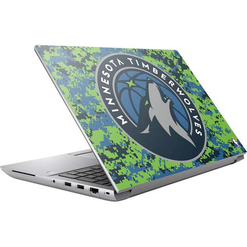 NBA Minnesota Timberwolves Digi Camo HP ZBook Fury 16 G10 Skin