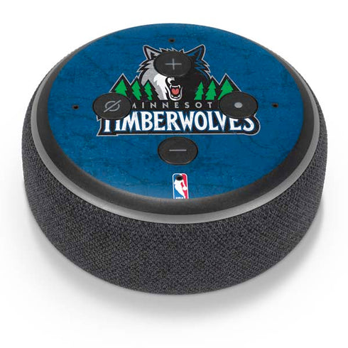NBA Minnesota Timberwolves Distressed Amazon Echo Dot Skin