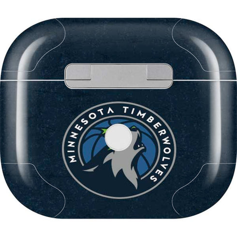 NBA Minnesota Timberwolves Distressed Apple AirPods (3rd Gen 2021) Skin