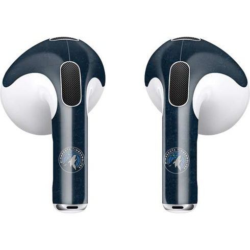 NBA Minnesota Timberwolves Distressed Apple AirPods (3rd Gen 2021) Skin