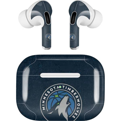 NBA Minnesota Timberwolves Distressed Apple AirPods Pro Skin