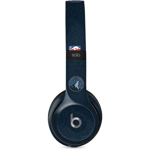 NBA Minnesota Timberwolves Distressed Beats Solo 2 Wired Skin