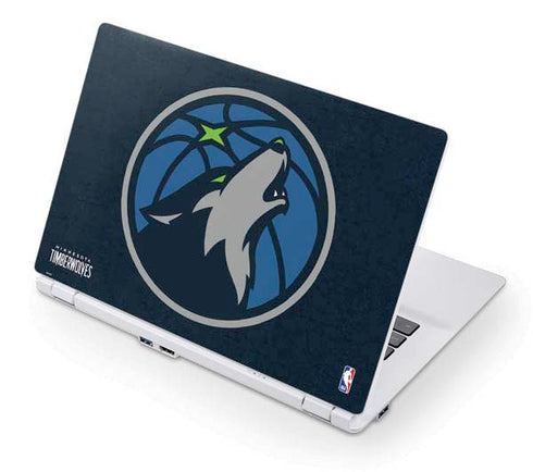 NBA Minnesota Timberwolves Distressed Acer Chromebook Skin