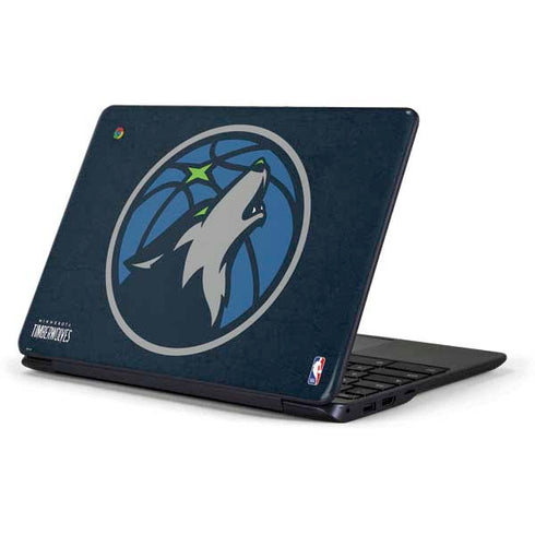 NBA Minnesota Timberwolves Distressed Samsung Chromebook Skin