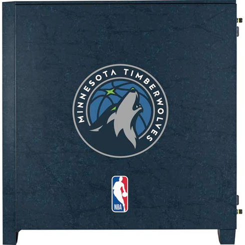 NBA Minnesota Timberwolves Distressed Corsair 4000D Tempered Glass Mid-Tower ATX Case Skin