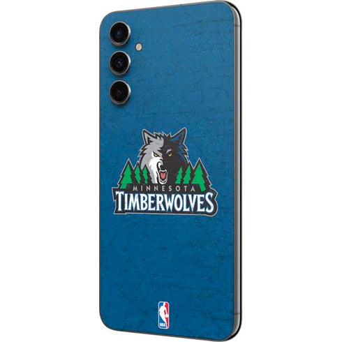 NBA Minnesota Timberwolves Distressed Galaxy A14 5G Skin