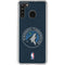NBA Minnesota Timberwolves Distressed Galaxy A21 Clear Case