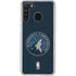 NBA Minnesota Timberwolves Distressed Galaxy A21 Clear Case