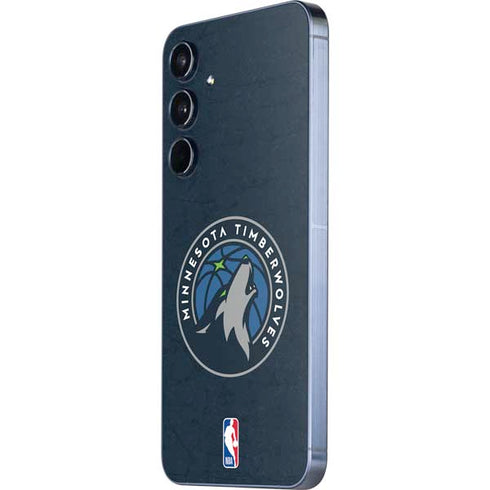 NBA Minnesota Timberwolves Distressed Galaxy A35 5G Skin