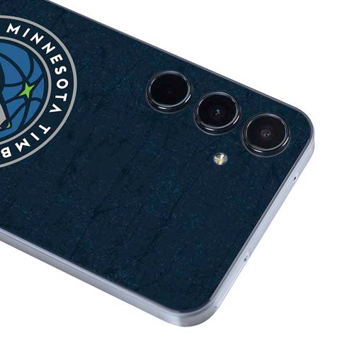 NBA Minnesota Timberwolves Distressed Galaxy A35 5G Skin