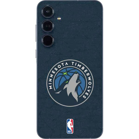 NBA Minnesota Timberwolves Distressed Galaxy A36 5G Skin